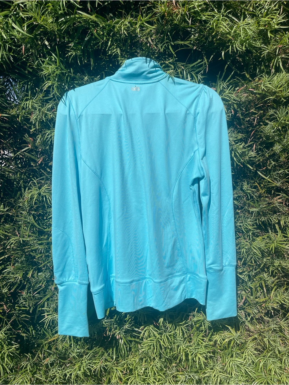 ALO Yoga Light Blue Zip-Up Jacket - Picture 2 of 5